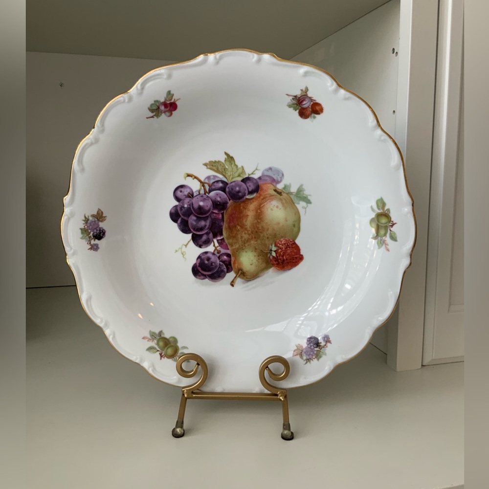 Vintage SCHUMANN ARZBERG BAVARIA 12" Fruit Serving Display Plate Platter Germany